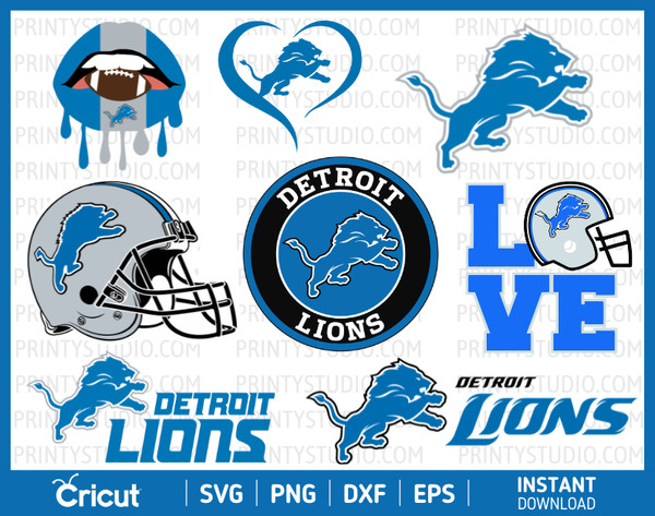 Detroit Lions Football svg Digital File Detroit Lions Logo s - Inspire  Uplift