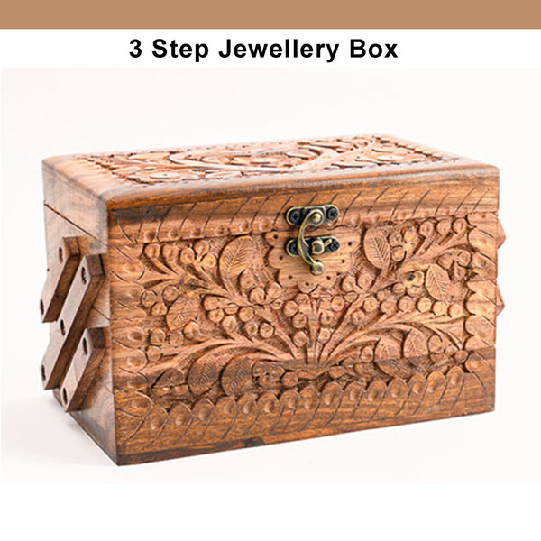 Three Layer Jewelry Box Simple Jewelry Box New Jewelry Box Hand