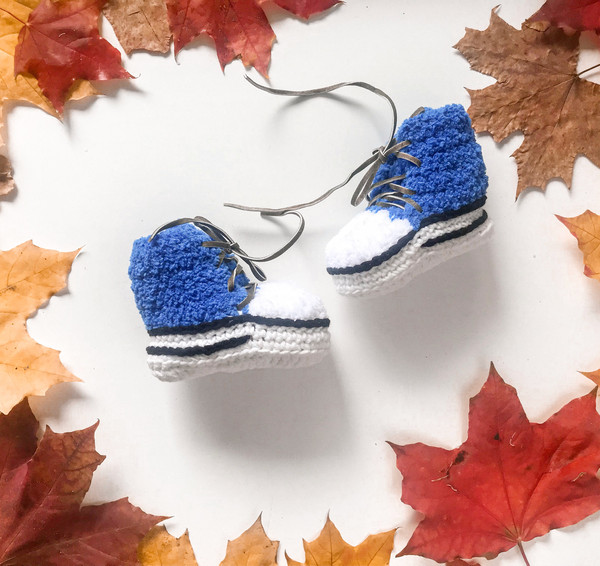 Baby booties, kids knitted socks