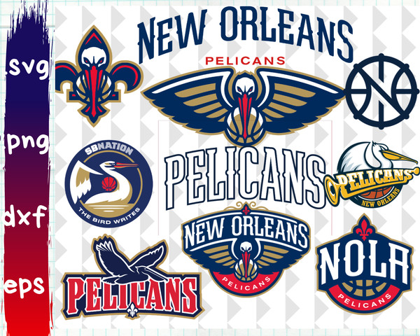 New Orleans Pelicans, New Orleans Pelicans svg, New Orleans Pelicans clipart, NBA.png