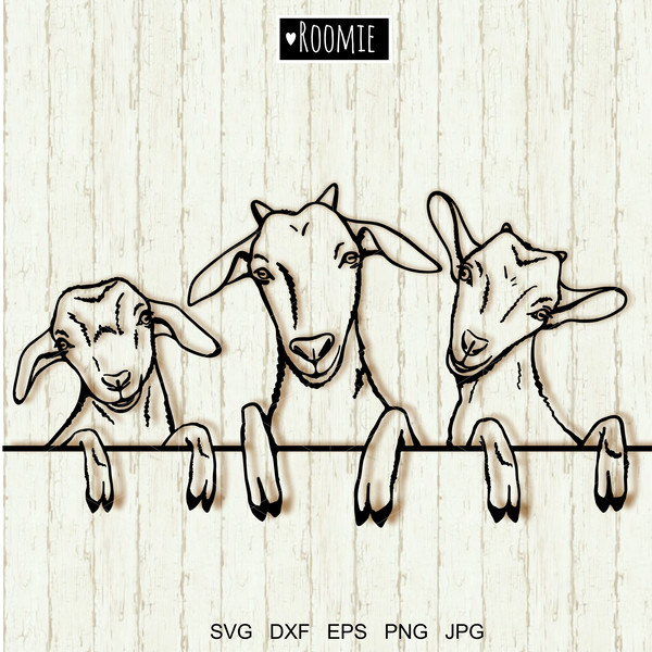 Goats SVG for Cricut, Farmhouse svg, Goat head, Farm animals - Inspire  Uplift