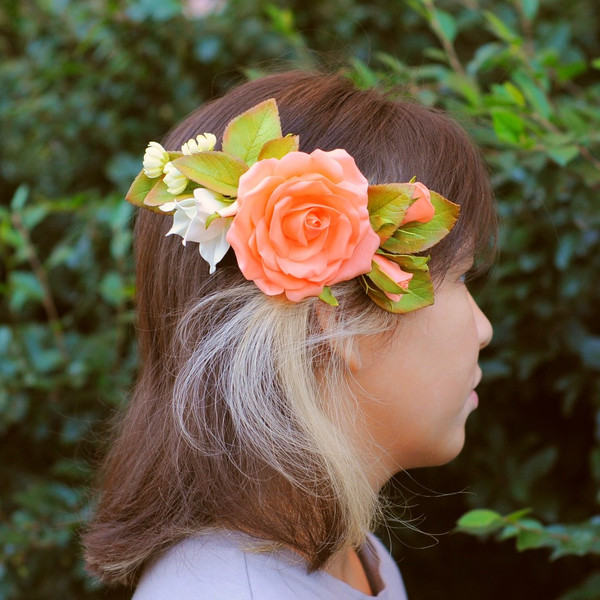 VERMONT | floral bridal comb