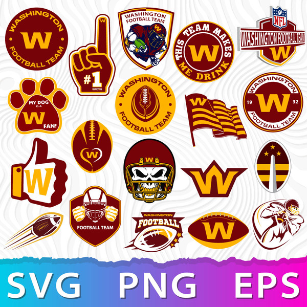 Washington Football Team SVG, Washington Logo PNG, Washingto