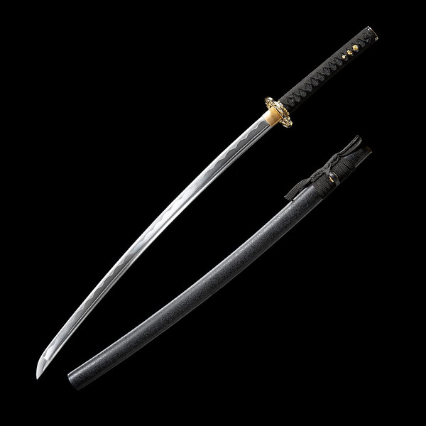 Handmade Samurai Sword, Tang Carbon Steel Sword, Damascus Steel Sword, Forged Samurai Sword 1.jpg