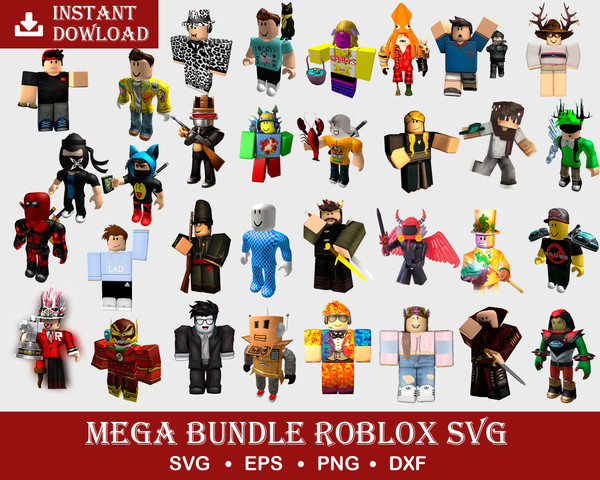 Roblox Character SVG, Roblox SVG Girl, Roblox Face SVG, Roblox Bundle