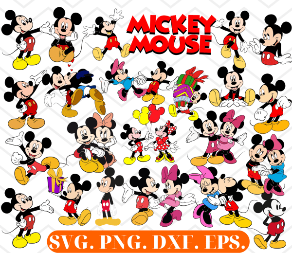 Mickey Mouse Logo PNG Vector (EPS) Free Download