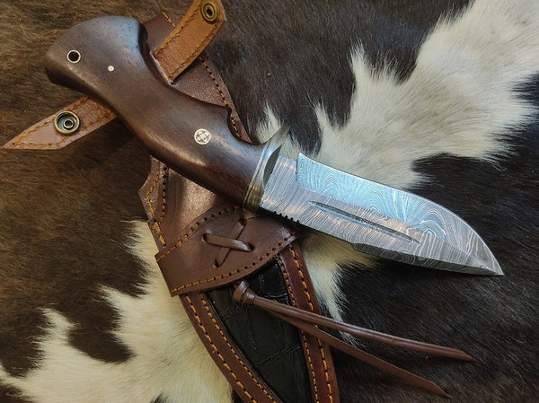 Dropship Qulajoy Boning Knife - Hand Forged Camping Knife 7Cr17MOV Blade -  Dragon Head Handle And Leather Sheath - Unique Dragon Style - Viking Knife  For Hunting & Camping to Sell Online