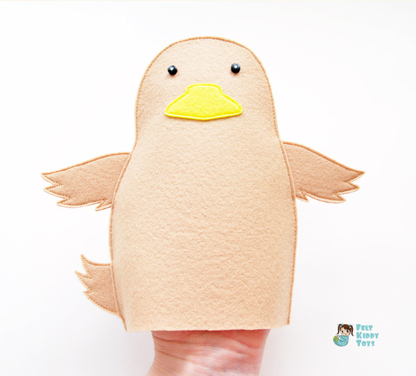 Duck hand puppet