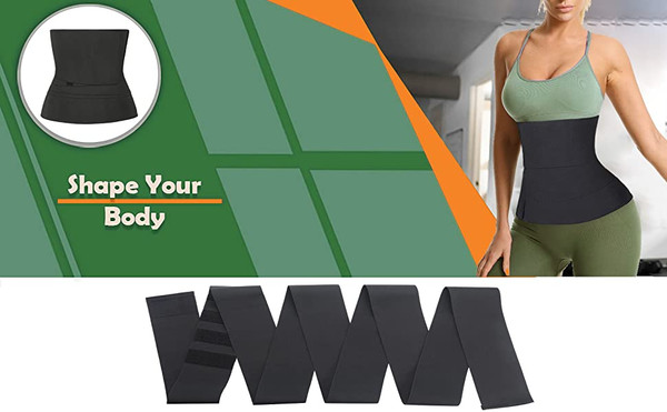 Women Bandage Wrap Waist Trainer Girdle Flexible Adjustable Waist