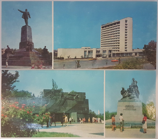 3 SEVASTOPOL vintage color photo postcards set views of town 1983.jpg