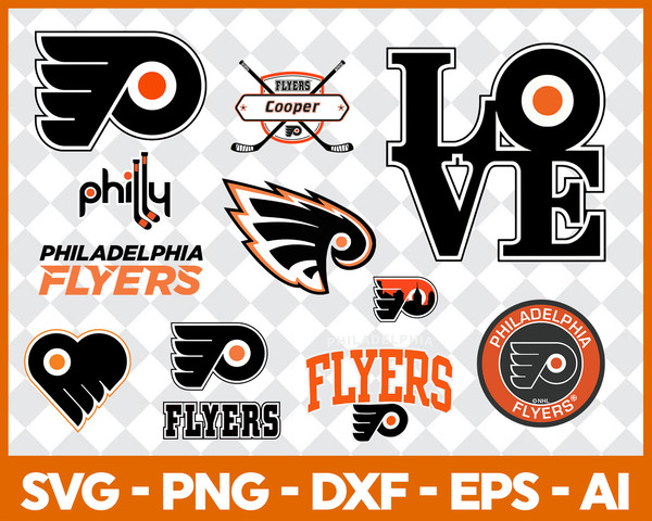10 FILE Philadelphia Flyers Svg Bundle - Inspire Uplift