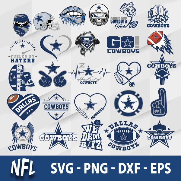 Dallas Cowboys Logo 2 svg, nfl svg, eps, dxf, png, digital file – SVG Sporty