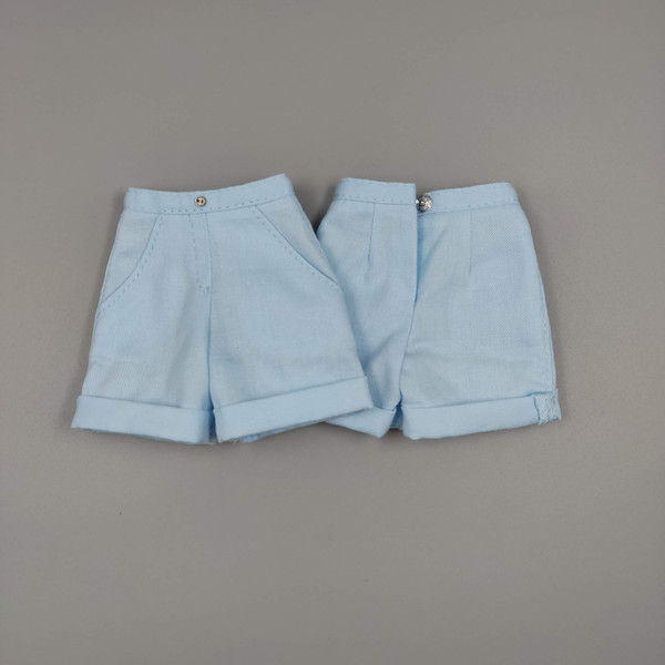 Barbie curvy clothes light blue shorts - Inspire Uplift