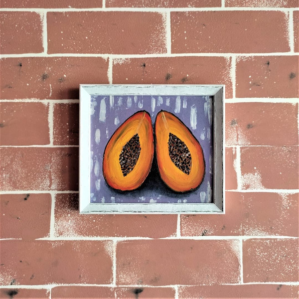 Handwritten-still-life-two-halves-of-papaya-by-acrylic-paints-3.jpg