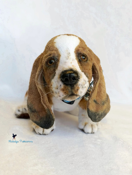 custom order basset-hound realistic stuffed dog - Inspire Uplift