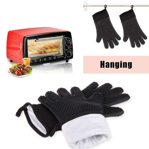 Silicone Baking gloves Non-slip extra long insulated waterpr - Inspire  Uplift