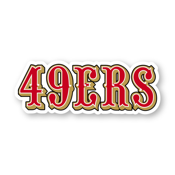 San Francisco 49ers Decal Sticker, Highest Quality