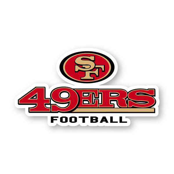 San Francisco 49ers Decal Sticker, Highest Quality