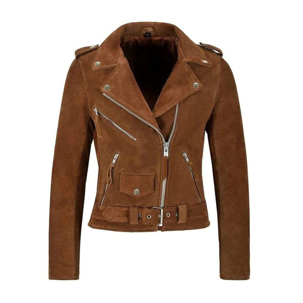 Women Suede Leather Biker Jacket.jpg