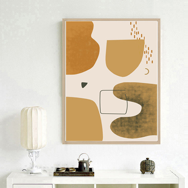 three prints of ocher color can be downloaded 1