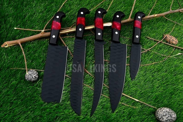 Damascus Chef Knife Set, Full Kitchen Knife Chef Set, (1).jpg