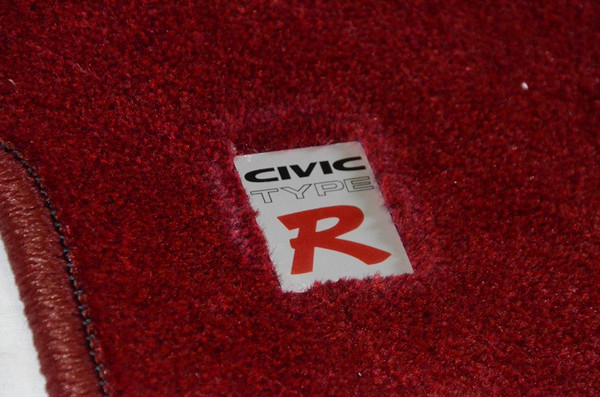 Ek9 Red Type-r Carpet Set Floor Mats FRONT 2 Pc for LHD 96-0