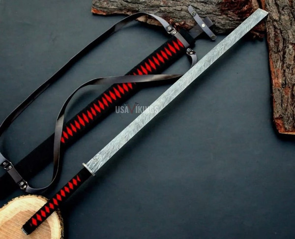 ZORO Sword, SAMURAI Sword, Japanese Katana Sword, Custom Handmade Cosplay Katana Sword, Gift for MEN, Birthday Anniversary Gift For Him.jpg