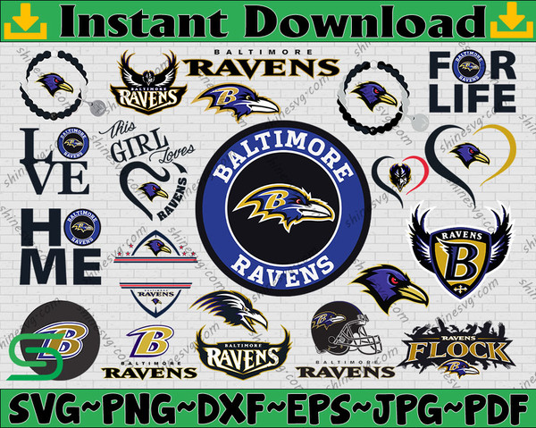How to draw the Baltimore Ravens Logo (Old Logo) - NFL Team Series