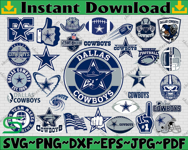 Bundle 30 Files Dallas Cowboys Football team Svg, Dallas Cow - Inspire  Uplift