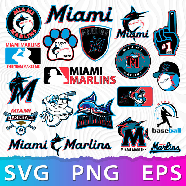 Miami Marlins Logo SVG, Marlins PNG, Miami Marlins Logo Tran