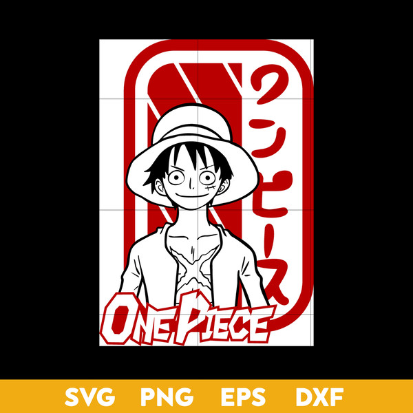 One Piece Luffy Svg, Anime One Piece Svg, Luffy Svg, Luffy A - Inspire  Uplift