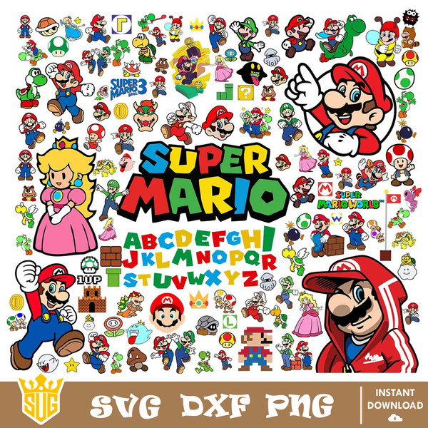 Super Mario Cat SVG DXF PNG Digital Instant Download File 1 - Inspire Uplift