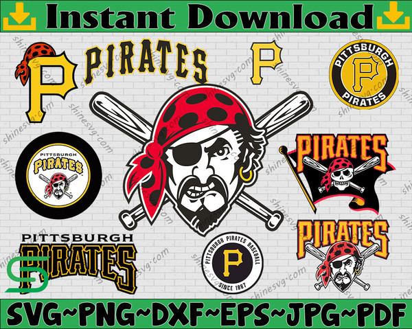 Bundle 32 Files Pittsburgh Pirates Baseball Team Svg, Pittsb - Inspire  Uplift