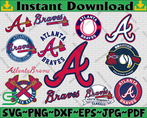 Braves Baseball SVG