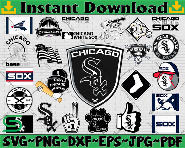 Chicago White Sox SVG Files for Cricut and Silhouette, Clipart