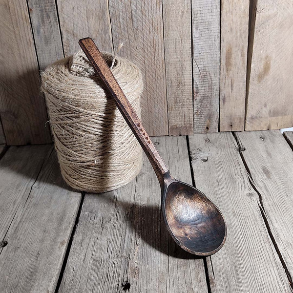 9th anniversary willow wood spoon, Wooden coffee scoop spoon - Inspire  Uplift