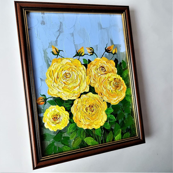 Handwritten-bouquet-of-yellow-english-roses-by-acrylic-paints-6.jpg