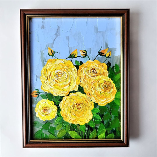 Handwritten-bouquet-of-yellow-english-roses-by-acrylic-paints-9.jpg