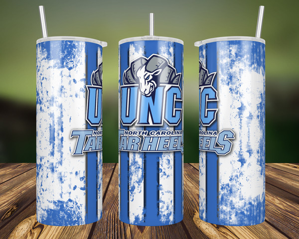 North Carolina Tar Heels 22oz Tumbler with Straw