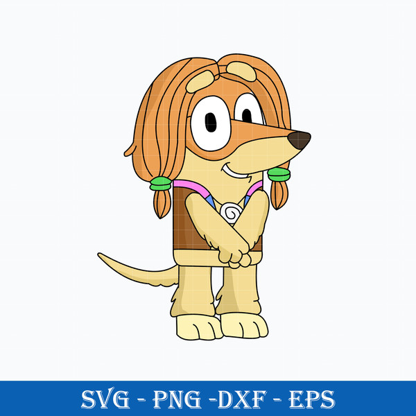 Indy Bluey SVG, Indy SVG, Bluey SVG, Cartoon SVG PNG DXF EPS - Inspire  Uplift