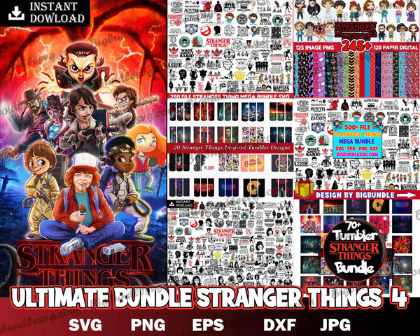 70 file stranger things tumbler Designs Bundle PNG, Hellfire Club png,  Digital Download