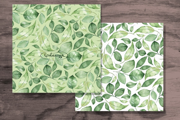 Green leaves. Patterns 1 banner 02.jpg