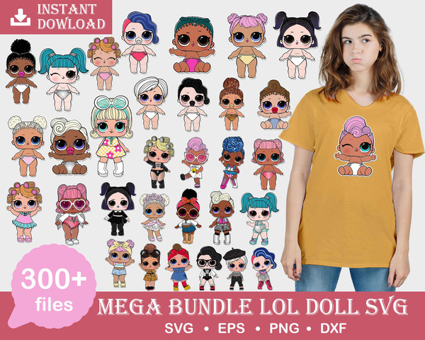 Baby Doll Bundle Bundle dolls Svg, Beautiful Doll Png, clipart set vector, New Doll Svg.jpg