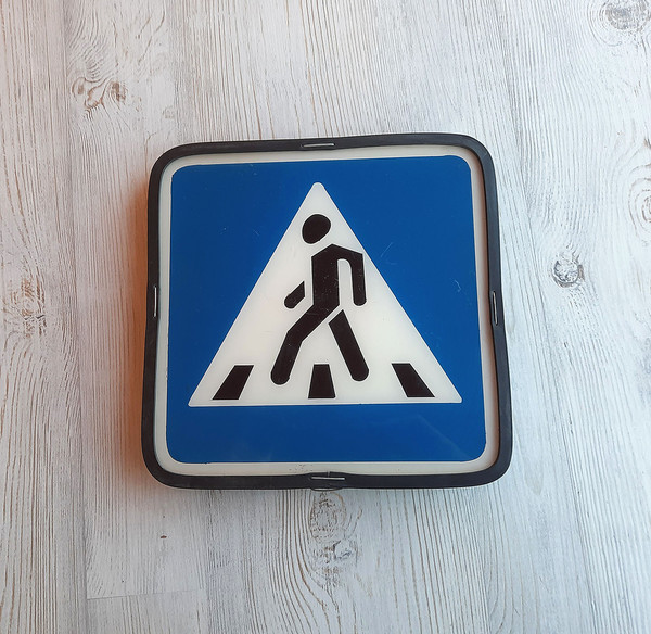 pedestrian crossing traffic sign outdoor