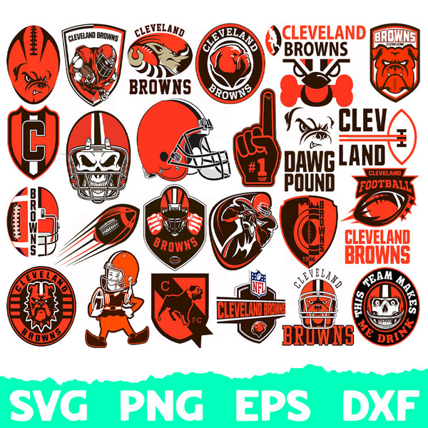 Cleveland Browns Football Team Svg, Cleveland Browns Svg, Cl - Inspire  Uplift