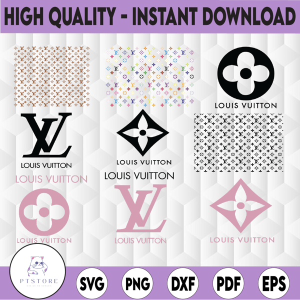 Louis Vuitton Svg, LV Bundle, Brand Logo Svg, Fashion brand