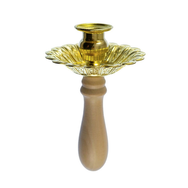The hand held candlestick