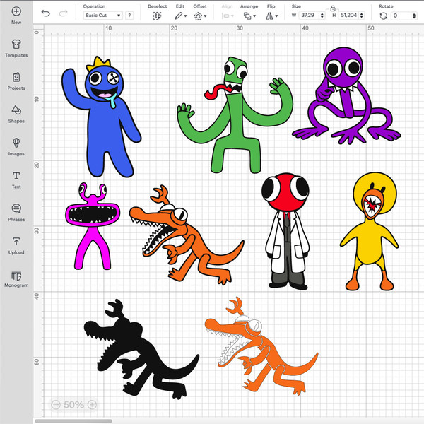 Rainbow Friends characters PNG digital download image, Rainb - Inspire  Uplift