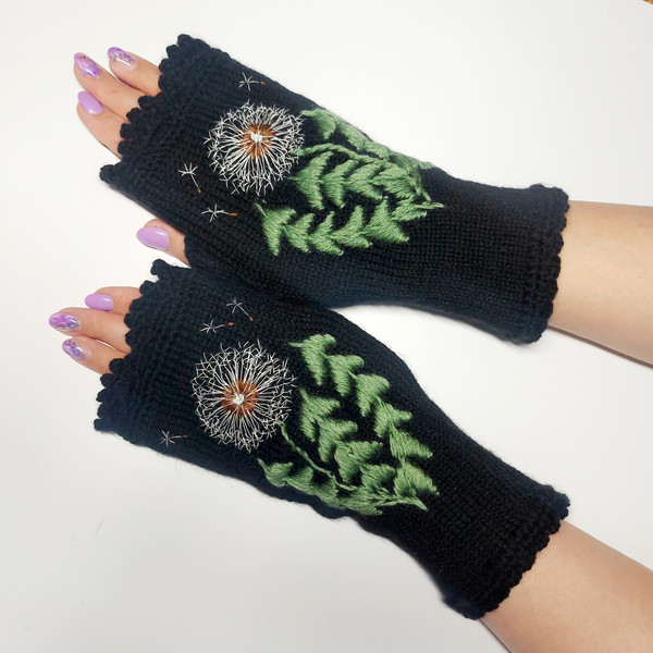 Mittens-With-Embroidery-Hand-Knitted-Embroidered-Fingerless-Gloves-Flowers