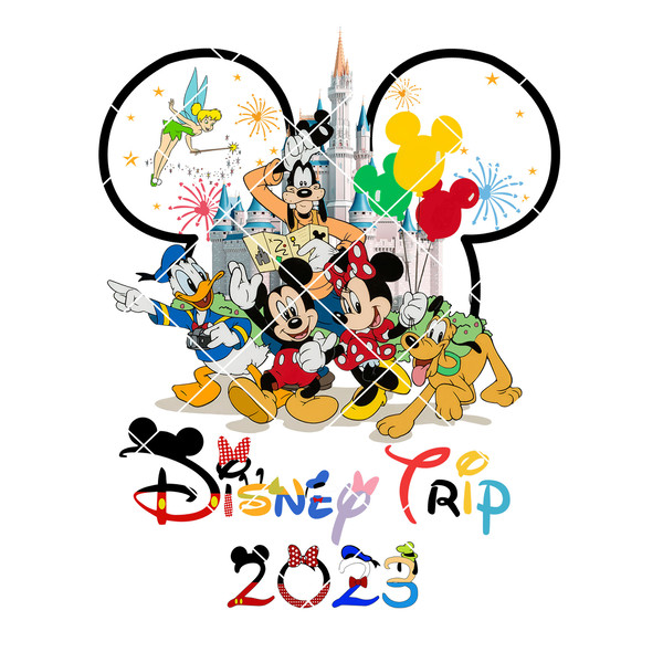 Disney Trip 2023 Png, Mickey Mouse Png, Family Vacation Png